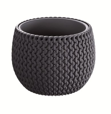 Květináč s vkladem SPLOFY BOWL 14,4 cm - barva: antracit