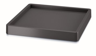 Pojízdná podložka MOBILE SAUCER SQUARE 36,6 cm - barva: antracit