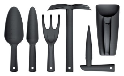 Sada ručního nářadí RESPANA GARDENING TOOLS SET 6 ks - barva: černá