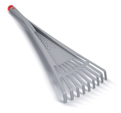 Ruční hrábě R RAKES PLUS  53,9 cm (odolný ABS plast) - barva: šedá