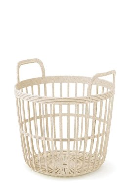 Koš s uchy ZOE BASKET ECO WOOD 36,4 cm - barva: krémová ECO