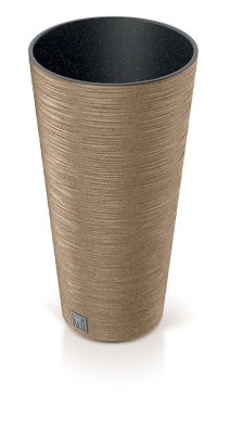 Květináč FURU SLIM ECO WOOD 25 cm - barva: naturo ECO