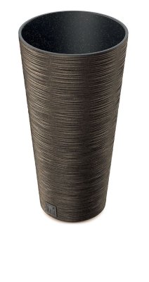 Květináč FURU SLIM ECO WOOD 25 cm - barva: káva ECO