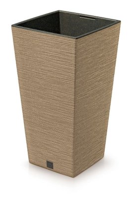 Květináč FURU SQUARE ECO WOOD 20 cm - barva: naturo ECO