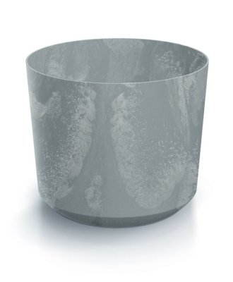 Květináč TUBO BETON EFFECT 12,8 cm - barva: šedá