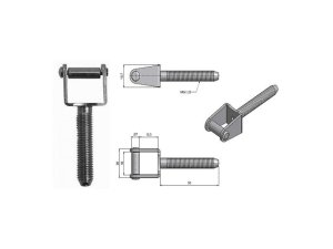 Skoba ok. k zašroubování M8x50 Bzn 66030530