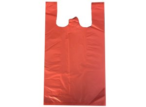 HDPE Taška v bloku 240+130x420mm - červená 100ks